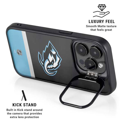 NHL Utah Mammoth Striped Jersey iPhone 13 Pro Kickstand Case